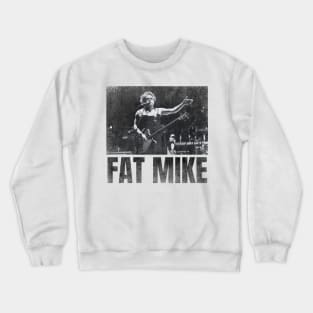 FAT MIKE simple urban black n white Crewneck Sweatshirt